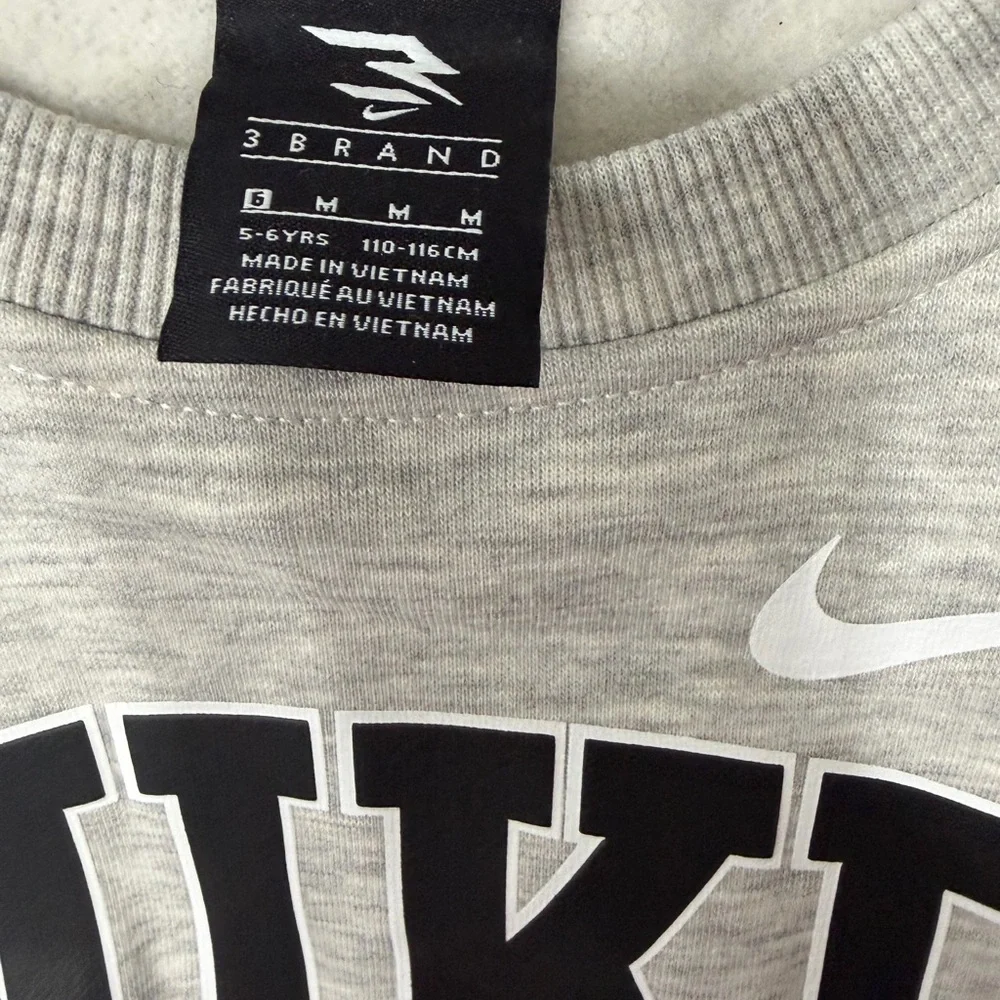 Nike Boy’s Gray 2pc Set with Black Lettering and White Swoosh‎